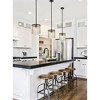 Glacier 1-Light Pendant - Chic Minimalist Design with Clear Textured Glass & Matte Black Steel - 3 of 4