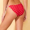 Women's Ruffles Polka Dot Tricot Low-Rise High Leg Medium Coverage Side-Tie Bikini Bottom - Wild Fable™ - 2 of 4