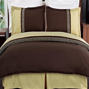 Egyptian Linens Astrid Embroidered 3-Piece Duvet Cover Sets - 1 of 3