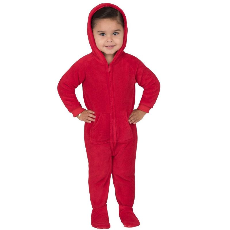Footed Pajamas - Family Matching - Heatwave Hoodie Chenille Onesie For Boys, Girls, Men and Women | Unisex, 2 of 5