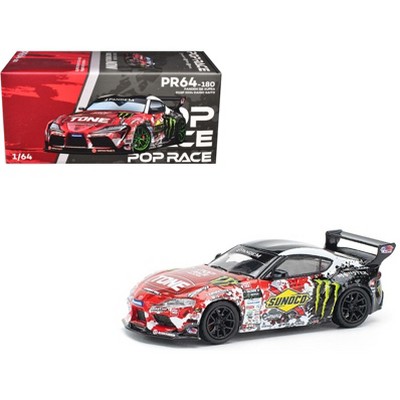 Toyota Pandem GR Supra RHD (Right Hand Drive) Daigo Saito "D1 Grand Prix" (2024) 1/64 Diecast Model Car by Pop Race