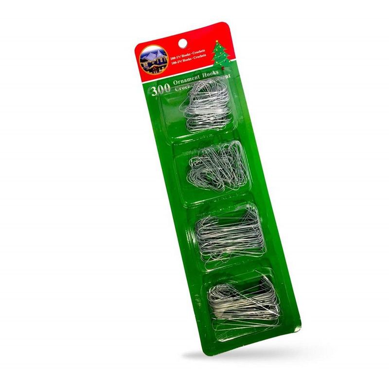 R N' Ds Ornament Hooks - Silver - 300 Pack, 1 of 4
