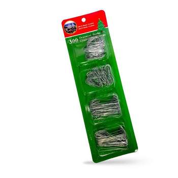 R N' Ds Ornament Hooks - Silver - 300 Pack