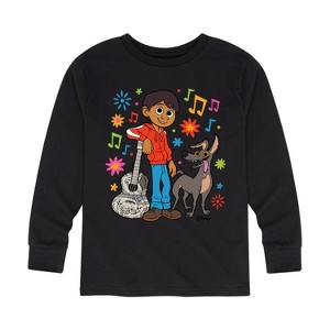 Coco Miguel Y Dante Long Sleeve Graphic T-Shirt - Black - 4T - 1 of 3
