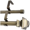 Urbanest Pila Manhattan 1-inch 3-4 inch Double Drapery Curtain Window Rod Set - 4 of 4