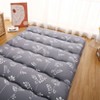 Nasitip Full Japanese Floor Mattress, Foldable Thick Futon Mattress, Roll Up Tatami Mat, Portable Camping Sleeping Mat, Gray - 2 of 4