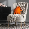 Ghost Shaped Faux Shearling Halloween Throw Pillow Orange - Hyde and EEK! Boutique™: Novelty Design, Indoor Decor, Polyester Fill - 2 of 4