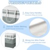 Unique Bargains Large Foldable Waterproof Travel Easy Carry Handles Laundry Basket - 3 of 4
