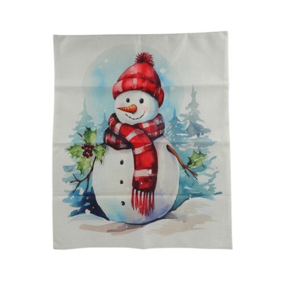 Unique Bargains Dining Chair Slipcovers Linen Pink 22.83"x19.29" 1 Pc