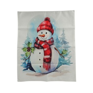 Unique Bargains Dining Chair Slipcovers Linen Pink 22.83"x19.29" 1 Pc - 1 of 4