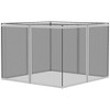 DOMETOUR 10' x 13' Replacement Mesh Sidewall Netting for Patio Gazebos and Canopy Tents with Zippers (Sidewall Only), White - 3 of 4