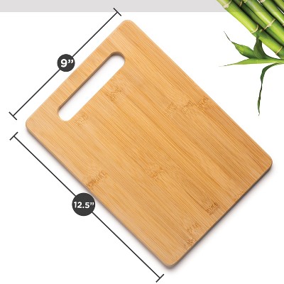Bamboo Medium Rectangular Cutting Board with Handle
