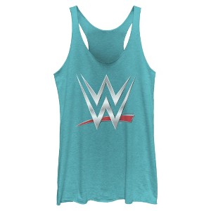 Womens WWE Chrome Logo Racerback Tank - 1 of 4