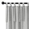Awesome Home  Garrett Textured Tie Knots Curtains Pair, 52"X96" , Gray - 3 of 4