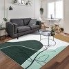 Boho Rug Modern Floral Geometric Abstract Rugs Indoor Accent Rug for Living Room Bedroom - 3 of 4