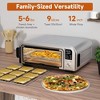 Kitchen Elite 8 in 1 Digital Toaster Oven Air Fryer Combo with Touch Panel and 12 Inch Pizza Capacity, Stainless Steel, Silver - 4 of 4