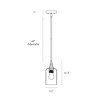 LNC Contrapeso 1-Lights 5.1" Modern Cylinder Mini Pendant  Lights, Polisehd Gold with Clear Glass - 3 of 4