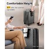 LUGGEX Carry On Luggage with Cup Holder, Expandable PC Hard Shell Suitcase, 2-Piece (20/Tote), Gunmetal - 4 of 4