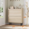 Shoe Cabinet with 2 Flip Drawers, Wooden Shoe Organizer Cabinet with Adjustable Shelf, Shoe Storage for Entryway - 2 of 4