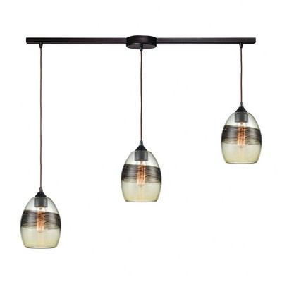 Elk Home Whisp 3 - Light Chandelier in  Oil Rubbed Bronze
