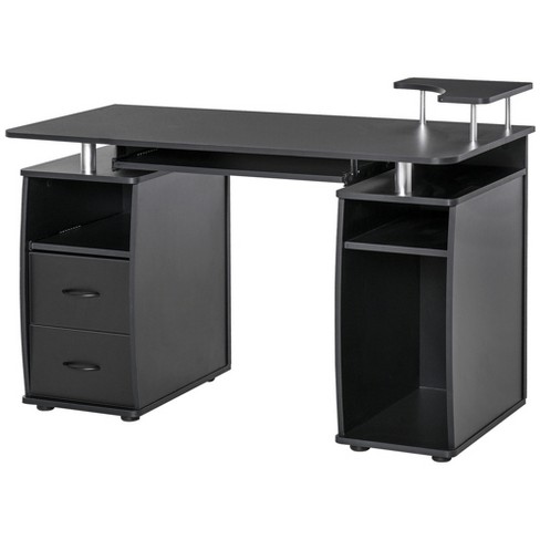 Computer desk with keyboard deals tray target