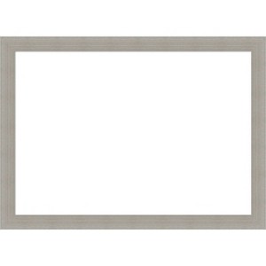 Amanti Art Woodgrain Stripe Chocolate Framed Dry Erase Magnetic Board - 1 of 4