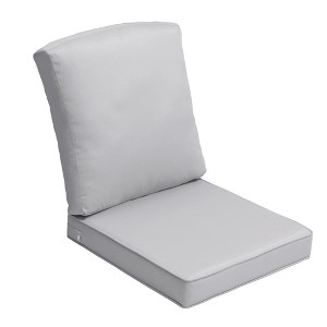 Patio Chair Cushions Waterproof for Outdoor Furniture with Removable Cover Deep Seat & Back Cushion - 1 of 4