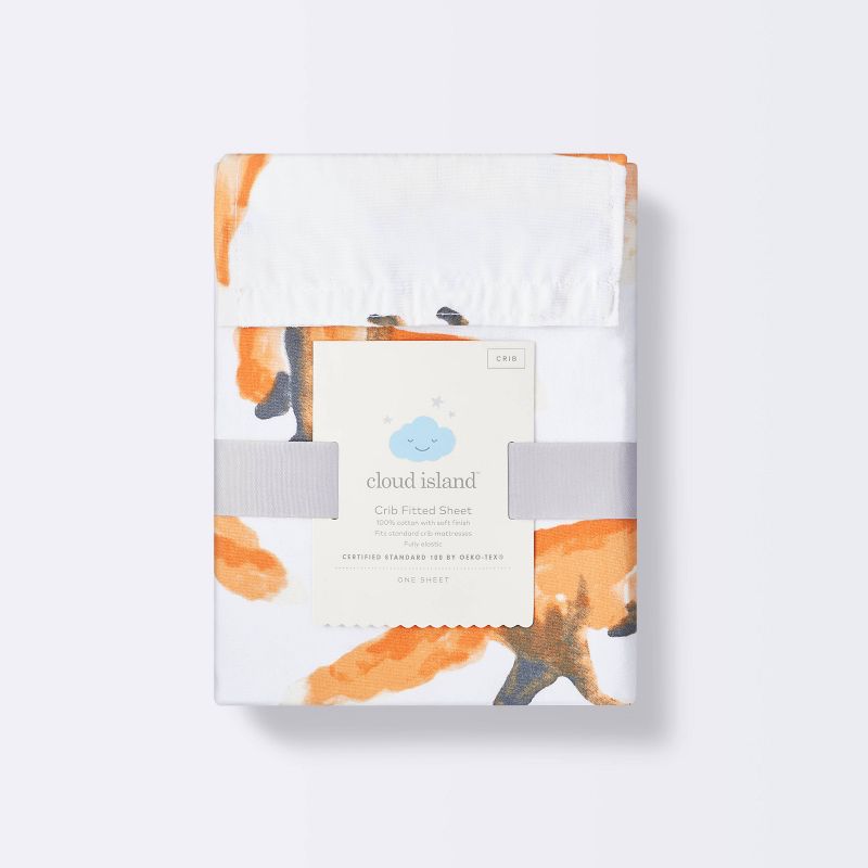 Crib Fitted Sheet - Cloud Island&#8482; Foxes, 6 of 7