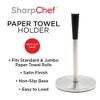 SharpChef Countertop Paper Towel Holder, Weighted Base, Non Slip, Stainless Steel Finish, Rust Proof, Fits Most Size Paper Roll - 2 of 4