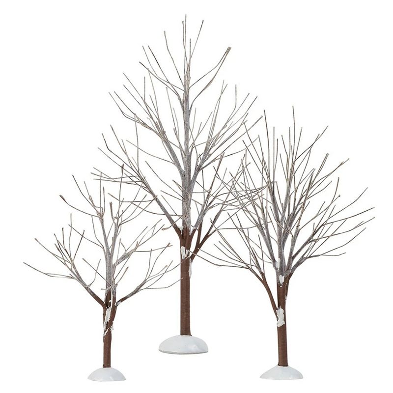 Department 56 Accessory 11.0 Inch First Frost Trees St/3 Village Winter Snow Village Accessories, 2 of 4
