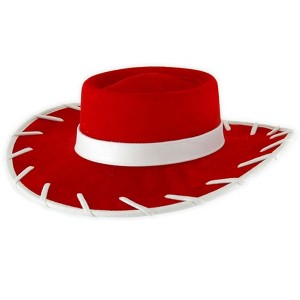 HalloweenCostumes.com  Girl Disney Toy Story Jessie Cowgirl Costume Hat, Red/White - 1 of 4