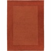 Hauteloom Bordered Solid Beige Cream Wool Rug - 2 of 4