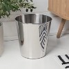 happimess Nolan Modern Classic Smooth Steel 2-Gallon Wastebasket - 2 of 4