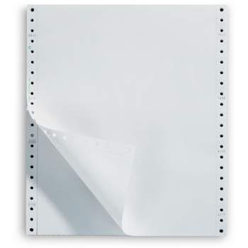 Domtar 8824 8 1/2 x 11 White Ream of 3 2/3 Perforated Custom Cut-Sheet  Copy Paper - 500 Sheets