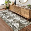 Washable Hallway Runner Rug, Soft Low Pile Modern Farmhouse Carpet, Non-Slip Rug for Kitchen Entryway Bedroom Nursery Décor - 2 of 4