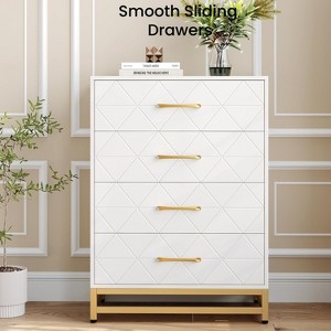 Jojoka Slim Storage Dresser with Drawers, Multi-Purpose Chest Cabinet with Tilt Protection and Handles for Entryway, Bedroom - 1 of 4