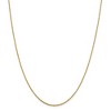 Black Bow Jewelry 1.3mm 14k Yellow Gold Solid Loose Rope Chain Necklace - 3 of 4