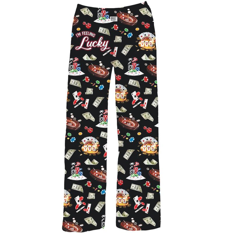 Collections Etc Comfortable I'm Feeling Lucky Drawstring Lounge Pants, 3 of 5