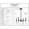 Urban Ambiance Luxury Contemporary Chandelier 10.375''H x 22.875''W,  Midnight Black Finish,  Parkes Collection, UHP4242 - 3 of 4