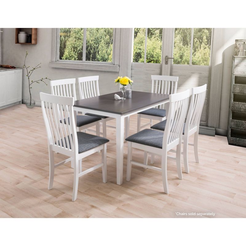 Michigan Two-Toned Wood Dining Table Gray/White - CorLiving, 6 of 8