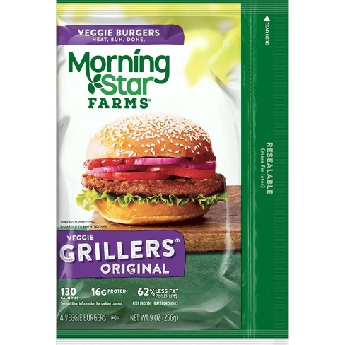 Morningstar Farms Grillers Original Veggie Burger - Frozen - 9oz/4ct ...