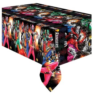 Treasures Gifted Power Rangers Tablecloth - Power Rangers Party Supplies - 3 Pack - 1 of 1