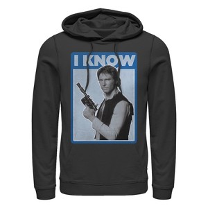 Women's Star Wars Han Solo Quote I Know Pull Over Hoodie - 1 of 3