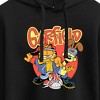 Women's - Garfield - Garfield And Odie Logo Cropped Graphic Hoodie - image 2 of 3