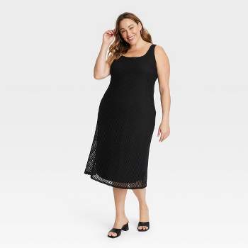 Women's Tank Maxi Sweater Dress - Universal Thread™ Black S : Target