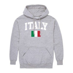 Men's - Instant Message - Italy Flag Graphic Fleece Pullover Hoodie - 1 of 4