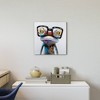 Hipster Froggy II Unframed Wall Canvas - Yosemite Home Decor: Modern Animal Art, 20x20 Wood Canvas - 4 of 4