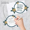 Big Dot of Happiness Twinkle Twinkle Little Star - Shaped Fill-in Invites - Baby Shower or Birthday Party Invitation Cards with Envelopes - Set of 12 - 2 of 4