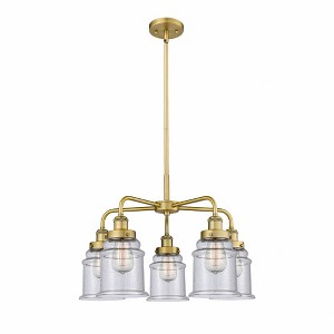 Canton - 5 Light Stem Hung Chandelier In Industrial Style-16.25 Inches Tall and 24 Inches Wide - 1 of 1