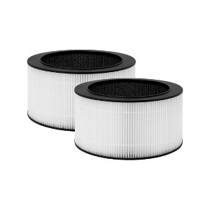 Nispira BAPF160 Replacement Filter K for Bionaire Air Purifier BAP9360W BAP9260W 3-in-1 True HEPA Activated Carbon, 2 Packs - 1 of 4